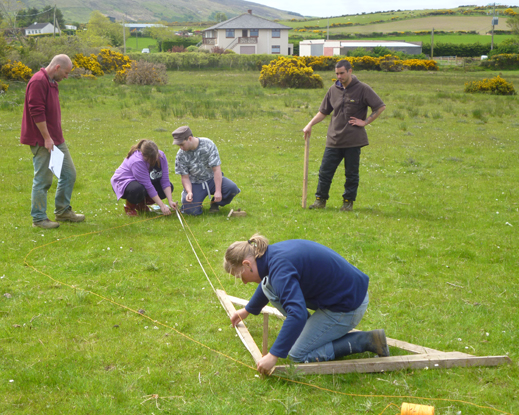 setting out on site